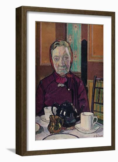 'Mrs Mounter at the Breakfast Table', 1916-17-Harold Gilman-Framed Giclee Print