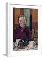 'Mrs Mounter at the Breakfast Table', 1916-17-Harold Gilman-Framed Giclee Print