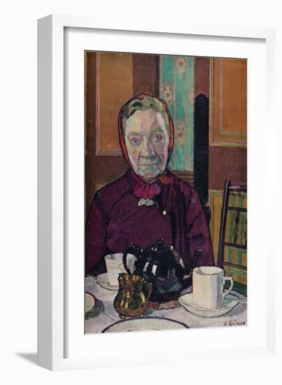 'Mrs Mounter at the Breakfast Table', 1916-17-Harold Gilman-Framed Giclee Print