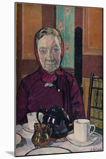 'Mrs Mounter at the Breakfast Table', 1916-17-Harold Gilman-Mounted Giclee Print