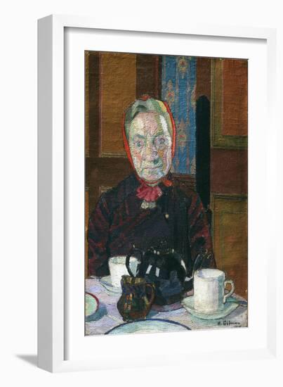 Mrs Mounter at the Breakfast Table-Harold Gilman-Framed Giclee Print