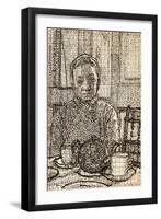 Mrs Mounter at the Breakfast Table-Harold Gilman-Framed Giclee Print