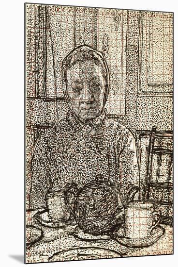 Mrs Mounter at the Breakfast Table-Harold Gilman-Mounted Premium Giclee Print