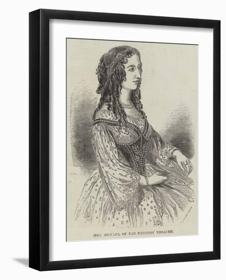 Mrs Mowatt, of the Princess' Theatre-null-Framed Giclee Print