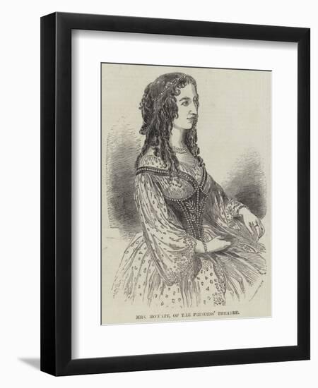 Mrs Mowatt, of the Princess' Theatre-null-Framed Premium Giclee Print