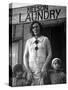Mrs. Nelson with Her Two Children Outside Her Laundry Which She Operates without Running Water-Margaret Bourke-White-Stretched Canvas