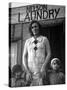 Mrs. Nelson with Her Two Children Outside Her Laundry Which She Operates without Running Water-Margaret Bourke-White-Stretched Canvas