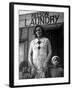 Mrs. Nelson with Her Two Children Outside Her Laundry Which She Operates without Running Water-Margaret Bourke-White-Framed Photographic Print