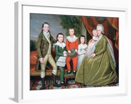 Mrs Noah Smith and Her Children, 1798-Ralph Earl-Framed Giclee Print