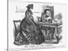 Mrs. North and Her Attorney, 1864-John Tenniel-Stretched Canvas