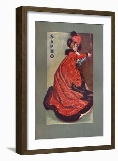 Mrs Olga Nethersole in Sapho, C1900-null-Framed Giclee Print