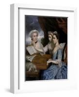 Mrs Paine and the Misses Paine, 1765-Sir Joshua Reynolds-Framed Giclee Print