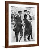 Mrs Pankhurst Arrested-null-Framed Photographic Print