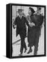 Mrs Pankhurst is Arrested Outside Buckingham Palace-null-Framed Stretched Canvas