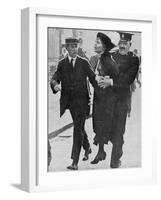 Mrs Pankhurst is Arrested Outside Buckingham Palace-null-Framed Photographic Print