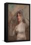 Mrs Perez Morton (1759-1846), C.1802 (Oil on Canvas)-Gilbert Stuart-Framed Stretched Canvas