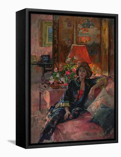 Mrs Peter Hambro, 1996-Susan Ryder-Framed Stretched Canvas