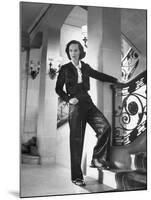 Mrs. Phillip Isles Wearing Bull Fighter Pajamas with Bolera Jacket-Nina Leen-Mounted Premium Photographic Print