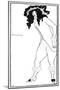 Mrs Pinchwife-Aubrey Beardsley-Mounted Art Print