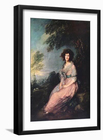 'Mrs. Richard Brinsley Sheridan', 1785-1787-Thomas Gainsborough-Framed Giclee Print