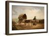 Mrs Ridout Leading Donkeys and a Cart-Frank Brooks-Framed Giclee Print