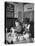 Mrs. Robert Neve and Son Peter Eating Supper in Restaurant-Hans Wild-Stretched Canvas