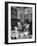 Mrs. Robert Neve and Son Peter Eating Supper in Restaurant-Hans Wild-Framed Photographic Print