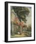 Mrs. Robert Vernon's House at Twickenham, Middlesex, England-John James Chalon-Framed Giclee Print