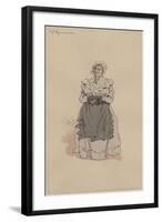 Mrs Rouncewell, C.1920s-Joseph Clayton Clarke-Framed Giclee Print