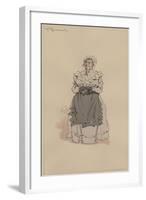 Mrs Rouncewell, C.1920s-Joseph Clayton Clarke-Framed Giclee Print