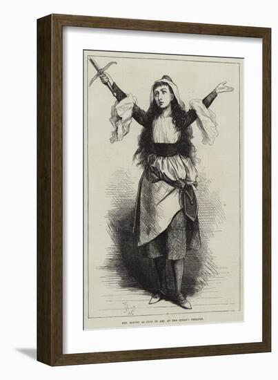 Mrs Rousby as Joan of Arc, at the Queen's Theatre-Frederick Barnard-Framed Giclee Print