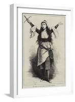 Mrs Rousby as Joan of Arc, at the Queen's Theatre-Frederick Barnard-Framed Giclee Print