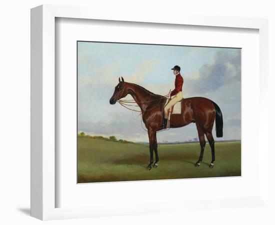 Mrs S. Wrather's 'Nutwith', with J. Marson Up, 1843-Harry Hall-Framed Giclee Print