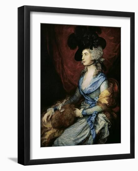 Mrs Sarah Siddons, the Actress-Thomas Gainsborough-Framed Giclee Print