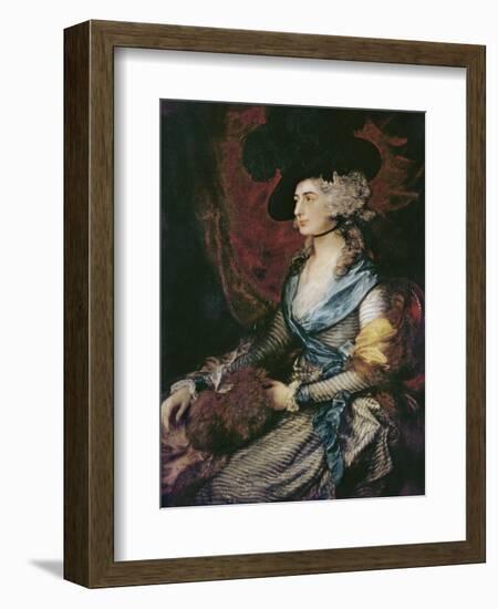 Mrs. Sarah Siddons-Thomas Gainsborough-Framed Art Print