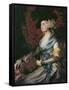 Mrs. Sarah Siddons-Thomas Gainsborough-Framed Stretched Canvas
