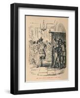 'Mrs Sextus consoles herself with a Little Party', 1852-John Leech-Framed Premium Giclee Print