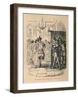 'Mrs Sextus consoles herself with a Little Party', 1852-John Leech-Framed Giclee Print