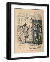 'Mrs Sextus consoles herself with a Little Party', 1852-John Leech-Framed Giclee Print