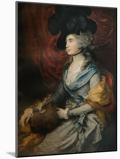 'Mrs Siddons', 1785-Thomas Gainsborough-Mounted Giclee Print