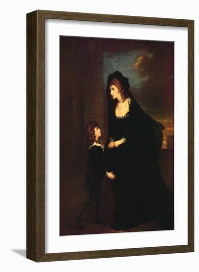 'Mrs. Siddons and her Son in the Tragedy of Isabella', 1784-William Hamilton-Framed Giclee Print