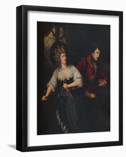 Mrs. Siddons and J. P. Kemble in the Dagger Scene from Macbeth, 1786-Thomas Beach-Framed Giclee Print