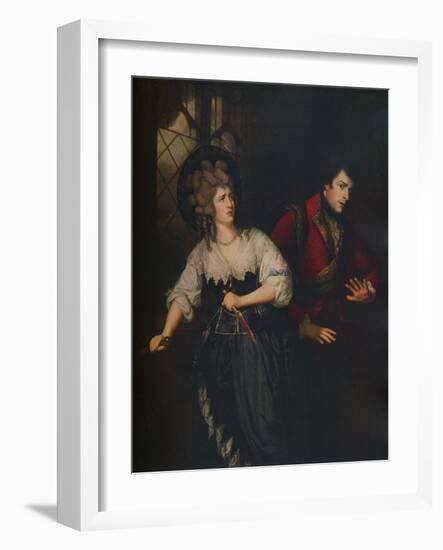 Mrs. Siddons and J. P. Kemble in the Dagger Scene from Macbeth, 1786-Thomas Beach-Framed Giclee Print