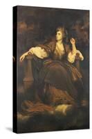 Mrs. Siddons as "The Tragic Muse"-Sir Joshua Reynolds-Stretched Canvas