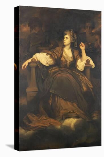 Mrs. Siddons as "The Tragic Muse"-Sir Joshua Reynolds-Stretched Canvas