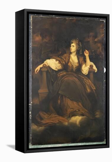 Mrs. Siddons as 'The Tragic Muse'-Sir Joshua Reynolds-Framed Stretched Canvas