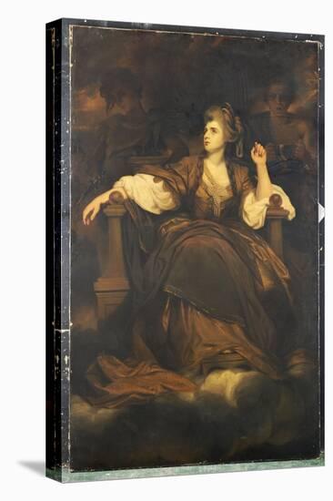 Mrs. Siddons as 'The Tragic Muse'-Sir Joshua Reynolds-Stretched Canvas