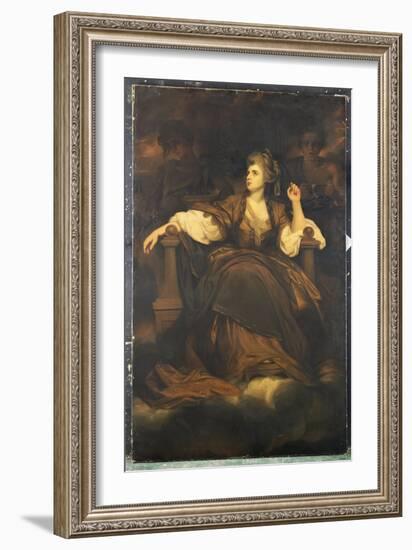 Mrs. Siddons as 'The Tragic Muse'-Sir Joshua Reynolds-Framed Giclee Print