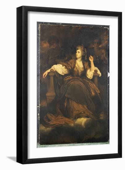 Mrs. Siddons as 'The Tragic Muse'-Sir Joshua Reynolds-Framed Giclee Print