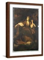 Mrs. Siddons as 'The Tragic Muse'-Sir Joshua Reynolds-Framed Giclee Print